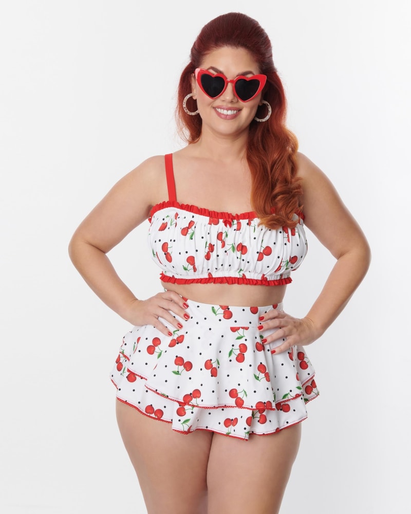 White plus size swim top new arrivals